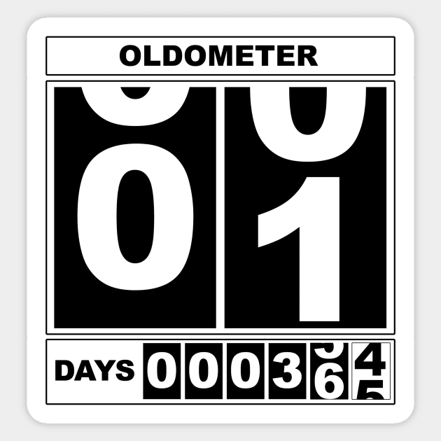 1st Birthday Oldometer Sticker by mikepod